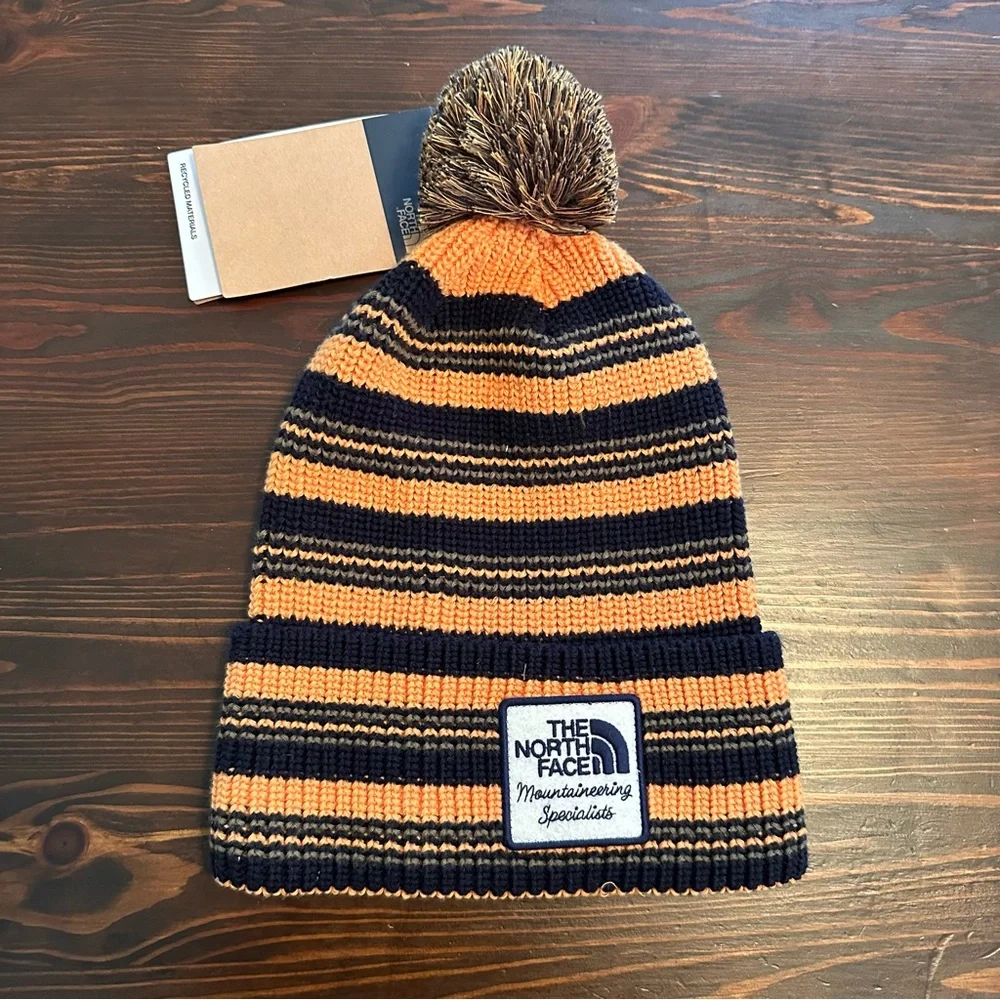 Urban Outfitters The North Face Heritage Pom Patch Beanie